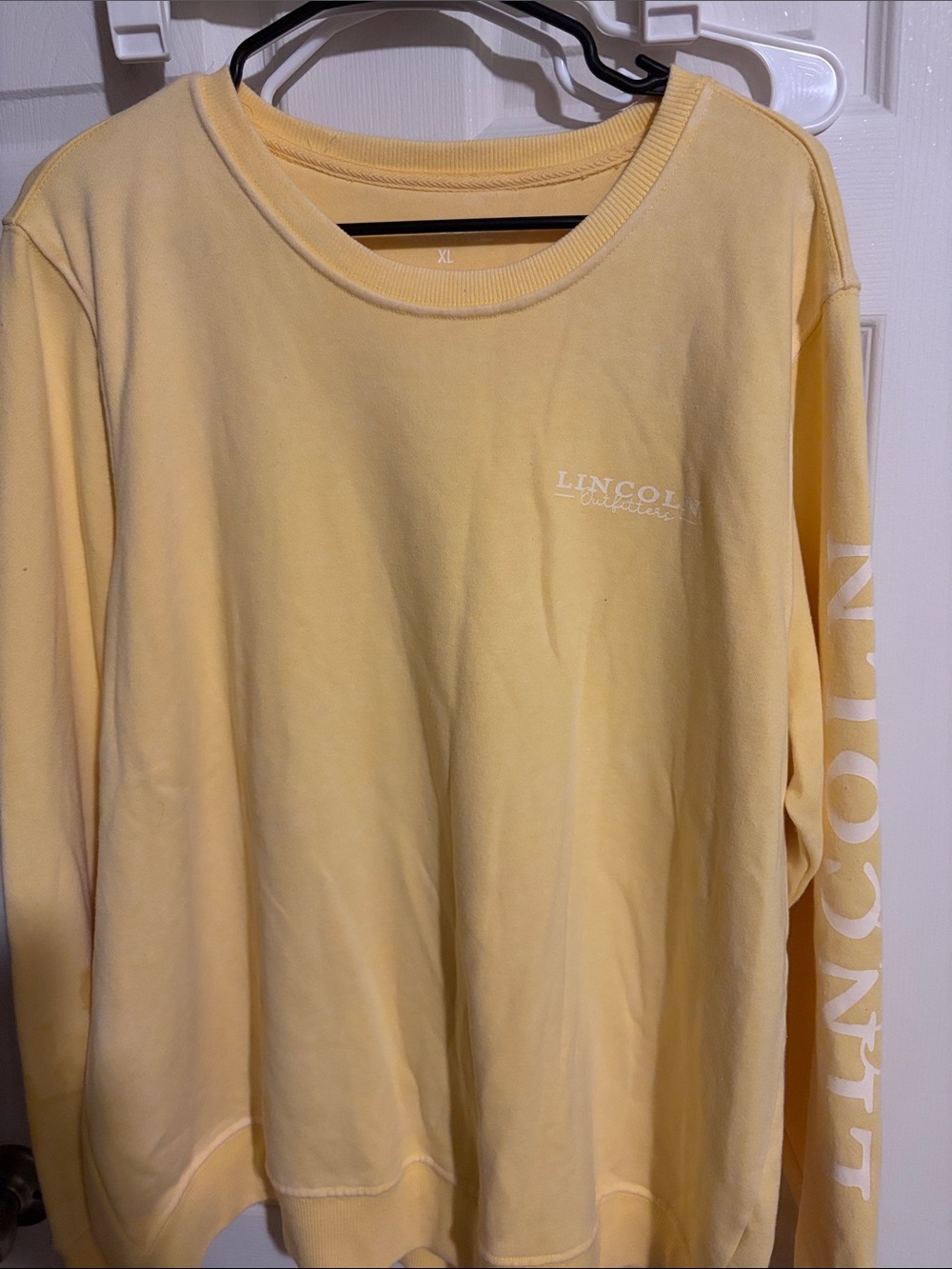 Womens Yellow Long-Sleeve Sweatshirt
